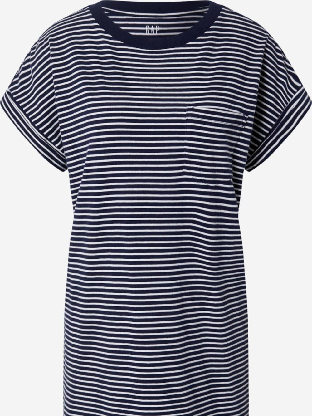 Gap Navy & White Striped Tee Shirt Dress - Small